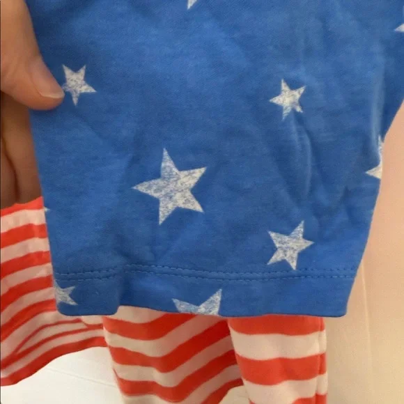 Kim Rogers Patriotic Blue and Red Long Sleeve Tee - Picture 5 of 5